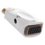 Wozlo HDMI To VGA Dönüştürücü Çevirici Receiver Uydu Ps3 Ps4 Xbox Pc Notebook - Beyaz