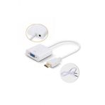 Wozlo Hdmi To Vga Ses Cikisli Kablo Cevirici Donusturucu Adaptor