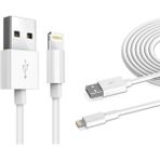 Wozlo iPad iPhone 5s 6 7 8 Plus , 11 , 12 Pro Max , x , Xr , Xs , Xmax , Se Lightning USB Şarj Kablosu - Beyaz