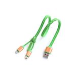 Wozlo Iphone 11-Pro-X-Xr-Xs-Xmax-5S-6-7-8-Plus Samsung Micro Usb Çoklu Şarj Data Kablo Fermuarlı 40Cm