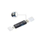 Wozlo Micro Usb Type C To Micro Sd Otg Çevirici Otg 3 İn 1 Type C Ve Micro Usb Tf Çevirici
