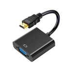 Wozlo Tablet Projeksiyon Notebook Uyumlu HDMI To VGA Kablo Siyah