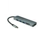 Wozlo Type C To Usb 3.0 Hdmi Dönüştürücü Kart Okuyucu 6 İn 1 Çevirici