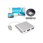 Wozlo Usb 3.1 Type-C To Hdmi Usb 3.0 Port Usb C Şarj Çevirici Adaptör - Type-C Mhl Kablo