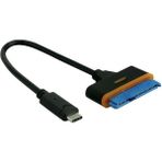 Wozlo USB 3.1 Type-C To Sata HDD Harddisk Çevirici Kablo - 2.5 Inç Disklerle Uyumludur - Siyah