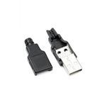 Wozlo Usb A Erkek Konnektör - Lehim Tipi - Plastik - Usb Erkek Söket