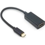 Wozlo USB C USB 3.1 Type-C To HDMI 2.0 4K@60Hz HDR10 Çevirici Dönüştürücü Kablo - USB C To HDMI - Siyah