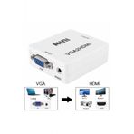 Wozlo Vga To Hdmi Çevirici Dönüştürücü Ses Çıkışlı Analog To Dijital