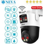 WPT1339DD-SW-3E2-PV 3mp+3mp Çift Kameralı H265+ Wifi Sesli Konuşmalı Akıllı Ip Pt Kamera