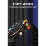 WR888 4g Lite Sim Kartlı Kameralı Aı Destekli Nfc Gps 1.54 Inç Yuvarlak Model Akıllı Saat - 41 - 45 mm - Siyah