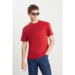 Wrangler % 100 Pamuk Regular Fit Bisiklet Yaka T Shirt Erkek T Shirt MW7NM203877600 - Kırmızı - 3XL