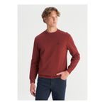 WRANGLER Bisiklet Yaka Bordo Erkek Sweatshırt W2520255169 Bordo Sweatshirt