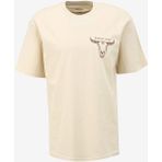 Wrangler Bisiklet Yaka Ekru Erkek T-Shirt W241299104 Loose Fit T-Shirt - XS