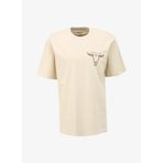 Wrangler Bisiklet Yaka Ekru Erkek T-Shirt W241299104 Loose Fit T-shirt