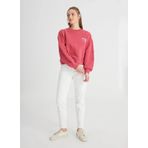 Wrangler Bisiklet Yaka Gül Kurusu Kadın Sweatshırt W241614810-Bisiklet Yaka Sweatshirt
