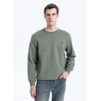 Wrangler Bisiklet Yaka Haki Erkek Sweatshırt TW2520255801 Haki Sweatshirt