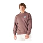 WRANGLER Bisiklet Yaka Kahve Sweatshirt Loose Fit, XL, 5003073701, Kahverengi, erkek