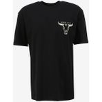 Wrangler Bisiklet Yaka Siyah Erkek T-Shirt W241299001 Loose Fit T-Shirt - M