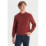 WRANGLER Bisiklet Yaka Sweatshirt, S, 5003317654, Bordo, erkek
