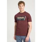 Wrangler Bisiklet Yaka T-Shirt Kahverengi Erkek Kısa Kol T-Shirt - M