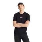 WRANGLER Bisiklet Yaka T-Shirt Regular Fit Small Logo, XL, W2510527001, Siyah, Erkek