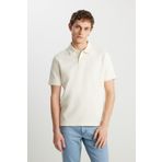 WRANGLER Ekru Erkek Kısa Kol T-Shirt Erkek Regular Fit Polo