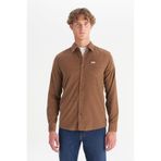 WRANGLER Erkek Kadife Gömlek Camel
