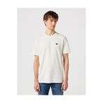 WRANGLER Erkek Regular Fit Bisiklet Yaka%100 Pamuk T-Shirt, Ekru, M Beden