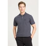 Wrangler Erkek Regular Fit Polo Antrasit Erkek Kısa Kol T-Shirt