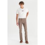 Wrangler Erkek Texas Slim Kadife Pantolon Brown - Renkli - Klasik - 34