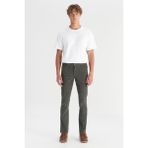 Wrangler Erkek Texas Slim Kadife Pantolon Green - Klasik - 32