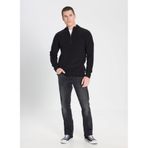 WRANGLER Fermuar Detaylı Triko Kazak, S, W242666001_001, Black-W242666001, Erkek