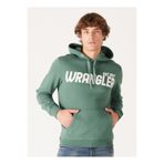 Wrangler Kapüşon Yaka Yeşil Erkek Sweatshırt W232257300 Kapüşonlu Sweatshirt