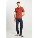WRANGLER Kiremit Erkek Kısa Kol T-Shirt Erkek Regular Fit Polo
