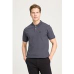 Wrangler Kısa Kollu Polo Erkek Tişört, Antrasit, L