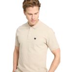 Wrangler Kısa Kollu Polo Erkek Tişört, Bej, M