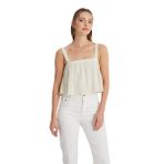 Wrangler Kolsuz Kadın Bluz, Ekru, M