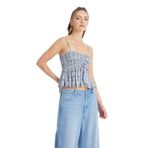 Wrangler Kolsuz Kadın Bluz, Mavi, M
