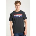 WRANGLER Lightweight Ss 3color Log Siyah Erkek Kısa Kol T-shirt