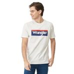 Wrangler Lightweight SS 3Color Logo Crew Neck Bisiklet Yaka T-shirt, XL, Off White
