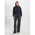 Wrangler Loose Fit Rahat Kesim Kapitone Detaylı Kadın Siyah Bomber Ceket W242741, Black, S