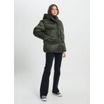 Wrangler Loose Fit Rahat Kesim Kapüşonlu Cep Detaylı Cosy Utility Kadın Haki Şişme Mont W242638, Khaki, XS