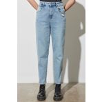 WRANGLER Mom Fit Yüksek Bel Dar Paça Vintage Cut Kadın Açık Mavi Pamuklu Esnek Jean Denim Kot Pantolon