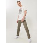 Wrangler Normal Bel Slim Fit Yağ Yeşili Erkek Chino Pantolon W12SEA45 Texas Slim Non Denim Pant
