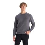 WRANGLER Pamuklu Regular Fit Bisiklet Yaka Sweatshirt, S, W242262, Gray-MW242262035, Erkek