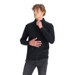WRANGLER Pamuklu Relaxed Fit Dik Yaka Fermuarlı Selanik Örgü Sweatshirt, M, W2520533, Black-W2520533001, erkek