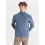 Wrangler Petrol Erkek Dik Regular Fit Sweatshirt TW2520532405 Petrol Sweatshirt