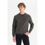 Wrangler Regular Fit Erkek Sweatshirt W252025533W Antrasit
