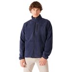 Wrangler Regular Fit Normal Kesim Dik Yaka Erkek Lacivert Polar Sweatshirt Ceket W212981, Navy, XL