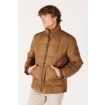 WRANGLER Regular Fit Normal Kesim Dik Yaka Kapüşonlu Camel Şişme Mont